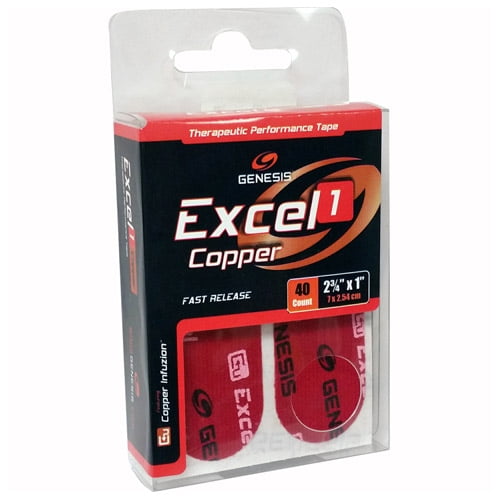 Genesis Excel 1 Performance Tape Red 1 packs of 40 pieces Genesis Excel 1 Performance Tape Red 1 packs of 40 pieces